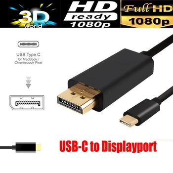 1,8 M USB C Display Port Kabel (4K@60Hz) USB 3.1 Typ C DP 4K HDTV Adapter Pro Galaxy S9 Huawei