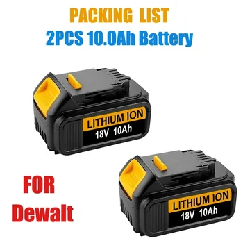 100% Originál pro Dewalt DCB206 20V 10.0 Ah Baterie DCB206 20v Lithiové Baterie 10000mAh Náhradní elektrické Nářadí Vrtačka na Baterie