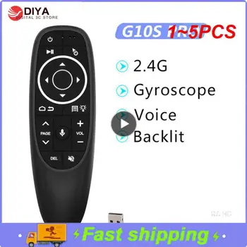 1~5KS Hlas Dálkové Ovládání G10SPro BT 2,4 G Bezdrátové Vzduch Myš Gyroskop Podsvícením, Smart TV Ovladač Pro Android Set-top-Box