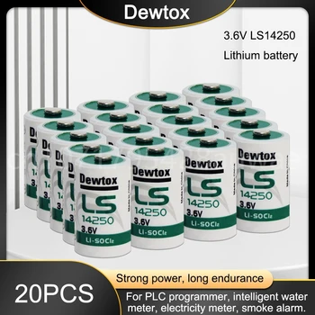 20KS Dewtox LS14250 L14250 ER14250 14250 1/2AA TL-5902 3.6 V Lithium Baterie pro PLC, CNC obráběcí Stroje Plynoměr Hodiny Reálného Času
