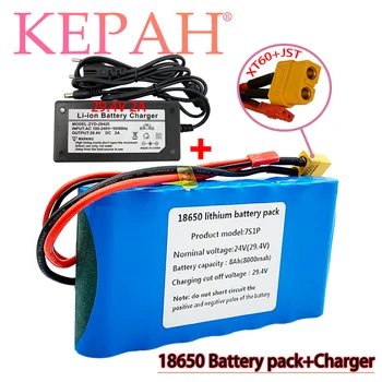 24V 7S1P 29V 8000mAh lithium-iontová baterie je vhodná pro skútr hračka kolo s vestavěným-in BMS a nabíječka prodej