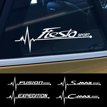 2KS Auto Boční Okno Samolepky Pro Ford C-MAX EXPEDICE Fiesta FIGO FLEX FUSION GALAXY GT KA RANGER Raptor S-MAX TRANSIT Obtisky