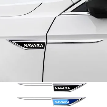 2ks pro Navara Auto Boční Dveře Blade Auto Nálepka Kovové Vnější Dekorativní Obtisky Modifikace Auto Příslušenství
