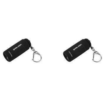 2X Mini Pochodeň Keychain LED Dobíjecí USB Mini Svítilna Přenosná Kapesní Svítilna Přívěšek na klíče DIY Nástroj Pro Domácí