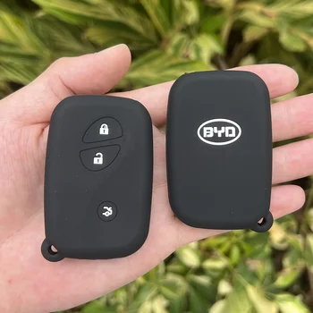 3 Tlačítka Smart Auto Fob Klíč Pouzdro Skin Protector Příslušenství pro BYD F3 F0 L3 G3 S6 E6 M6 S7 Keyless Entry Dálkové Keychain