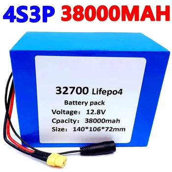 32700 Lifepo4 Batterij 4S3P 12,8 V 38Ah 4S 40A 100A Evenwichtige Bms Pro Elektrische Boot Nl Ononderbroken Voeding 12V