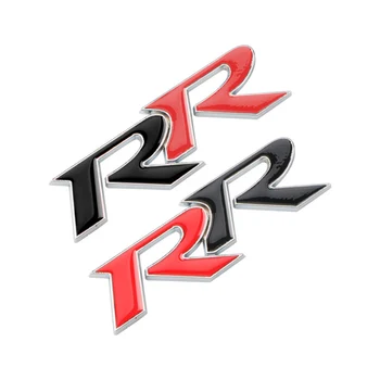 3D Kovové Červené Černé Logo RR Emblém Auto Fender Kufr Odznak Obtisk Pro Honda Civic RR Nálepka Příslušenství