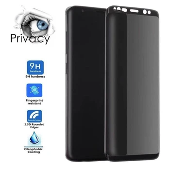 3D Soukromí, Plně Temperované Sklo Pro Samsung Galaxy S8 S9 S10 Poznámka 8 9 10 Plus Lite S10e Anti Spy Peep Screen Protector