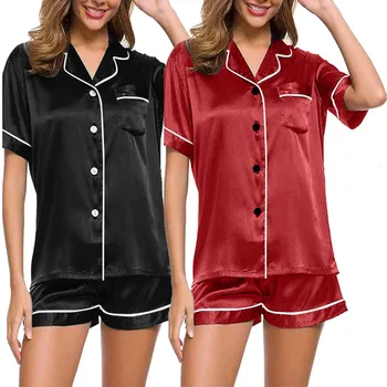 4pc Pyžamo Pro Ženy, Dámské Pyžama Set Plus Velikosti Plavky Casual noční Prádlo Dámské Krajkové Podvazky Šortky Nosit Domů