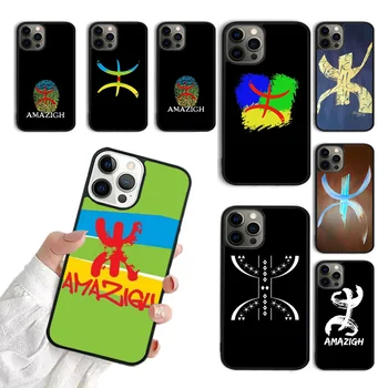 Amazigh Symbol Berber Akademie Telefon Pouzdro Pro iPhone 15 11 12 13 14 Pro Max Mini Kryt Pro iPhone XS Max XR 7 8 Plus Fundas