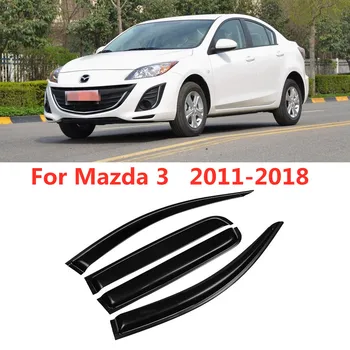 Auto Akrylové Okno Deflektor Sluneční Clona Deště Gurad Slim Tvarování Střihu Markýza Přístřešek Pro Mazda 3 2013 2014 2015 2016 2017 2018