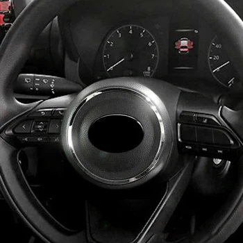 Auto Chrome Volant Modifikované Dekorace Kroužek pro Toyota Yaris/Yaris Kříž 2020 2021