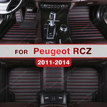 Auto koberečky pro Peugeot RCZ 2011 2012 2013 2014 Vlastní auto nohy Podložky