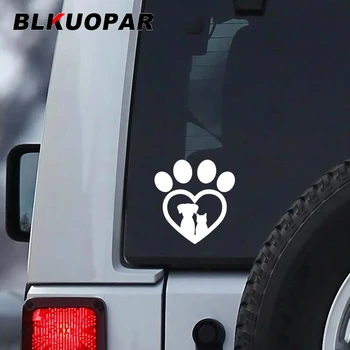 BLKUOPAR Logo Veterinární Klinice Pes A Kočka V Srdci Auto Samolepky Kreativní Vodotěsné Obtisk Vtipné Notebooku se systémem Windows Nárazník Dekor