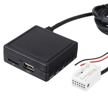 bluetooth Aux Přijímač Kabel s USB,mikrofon Hands-free Aux Adaptér pro BMW E60 E63 E64 E65 E66 E81 E82 E87 E90