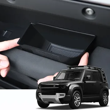 Car Styling Černé Dveře Auta Úložný Box Rukavice Loketní opěrka Box Mobilní Telefon, Box, Auto Příslušenství pro Land Rover Defender 110 2020-2022