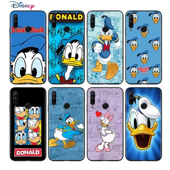 Donald Duck pro Huawei Honor 30 20 10 9 9A 9C 9X 8X MAX 10 9 Lite 8A 7C 7A Pro Silikonové Černé Pouzdro na Telefon