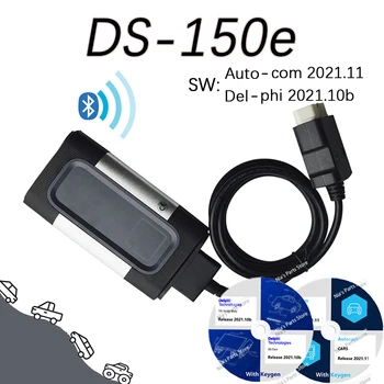 DS-150e Autocoms2021.11with keygen Bluetooth Ds-150 delphis 2021.10 b Auto obd2 scanner nákladní auto diagnostické nástroje, ladění vcd