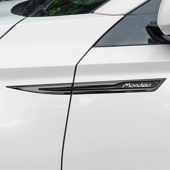 Dveře auta Linii Pasu Kovové Samolepky pro Ford Mondeo Mk4 Mk5 Mk3 Emblém Auto Boční Křídlo Fender Obtisky Tělo Vnější Příslušenství