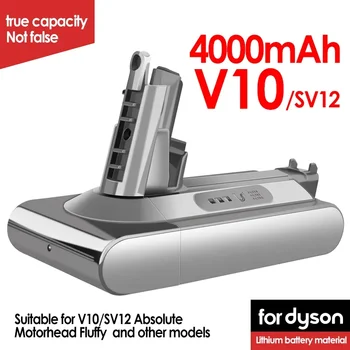 Dyson V8 V7 Vysavač Baterie SV10 5000mAh 21,6 V/Plný Načechraný/Zvíře Čištění Baterie a 4.0 mAh Náhradní Li-Iontová Baterie