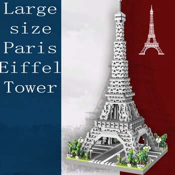 Eiffel Tower Building Block Seriálu Chlapci a Dívky, Děti Mikro Částic Stavební Montážní Blok Puzzle Hračky