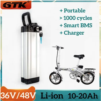 GTK 36V 48V 10Ah 12Ah 15Ah 20Ah E-Bike Baterie 18650 Li-ion Lithium Batteria pro Shengmilo MX20 Bafang Motoru Elektrické Kolo