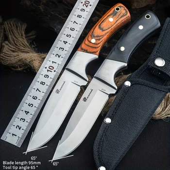 HX VENKU Divoký Vlk Přežití Armádní Nůž Lovecký 5cr15 z Nerezové Oceli 58HRC Rovné Nože Základní Nástroj pro sebeobranu