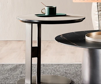 Italské minimalistický pohovka, sedlo, kožené, malé kruhy, high-end kreativní designéři, z nerezové oceli rohy.