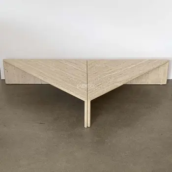 Italské moderní přírodní kámen určený kombinace obývací pokoj konferenční stolek přírodní mramor velkoobchod přizpůsobení