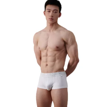 Japonské Sportovní Boxerky Pánské Žakárové Hip Zvedání Pevným Nízkým Pasem Plochý Roh Kalhoty Čtyři Rohové spodní Prádlo Kalhotky
