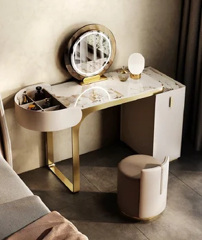 Luxusní komoda, skříňky, integrované ložnice, moderní a jednoduché zrcadlo, vysoce kvalitní toaletní stolek