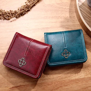 Luxusní PU Kožené Krátké Peněženka Pro Ženy Multifunkční Držitelé Karet Malé Feminina Mince Peněženky Mini Dámy, Peníze bag Spojky