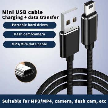Mini USB Přenosný Pevný Disk Datový Kabel Navigator Nabíjecí Kabel