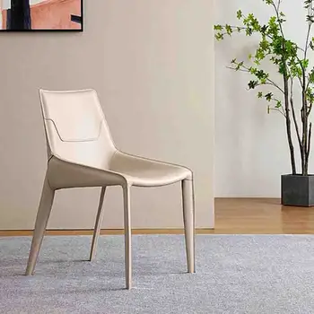 Moderní Kovové Kuchyňské Jídelní Židle Nordic Luxusní Wipeable Krásné Mobilní Židle Jídelní Kůže Sillas Comedor Domácí Nábytek