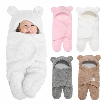 Měkké Novorozence Zabalte Deky Spací Pytel Obálky Pro Novorozence Sleepsack 100% Polyester Pro Miminko 0-3 Měsíce