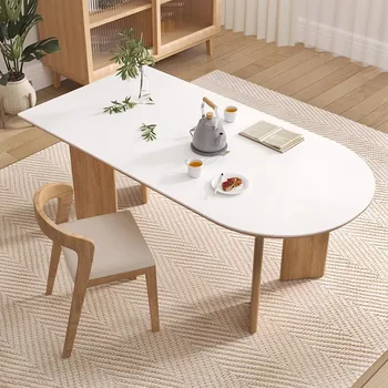 Nordic Minimalistický Jídelní Stůl Moderní Obývací Relaxační Design sada jídelní stůl pro 6 kuchyňského prostoru spořiče mesa comedor dekorace