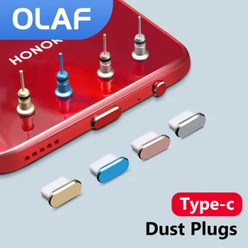 Olaf Typ C Plug Prachu Plug 3.5 mm Sluchátka Jack Plug Prachotěsné Kryt kryt Pro Samsung S10 S9 Huawei Mate 20 Telefonů a Příslušenství