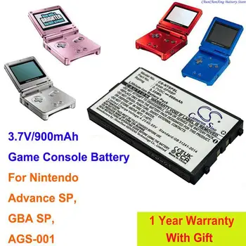 OrangeYu 900mAh Baterie AGS-003, SAM-SPRBP pro Nintendo Advance SP, AGS-001, GBA SP