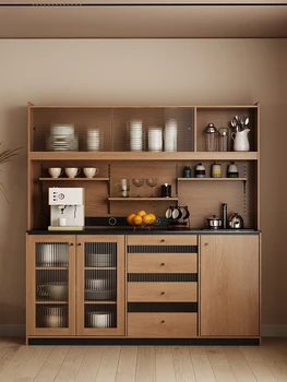 pevné dřevěné kuchyňské multifunkční komoda skříňka integrované s nástěnná vysoká skříňka obývací pokoj, jídelna, skříň