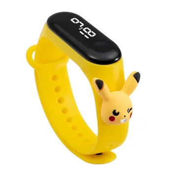 Pokmon Pikachu Dítě Sledovat Displej Pokemon Anime Postavy Vodotěsné Náramek Hodinky Dětské Sportovní Led Hodinky Hračky pro Chlapce, Dívky Dárek