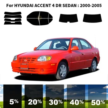 Precut nanoceramics auto UV Okno Odstín Kit Automobilové Okenní Fólie Pro HYUNDAI ACCENT 4 DR SEDAN 2000-2005