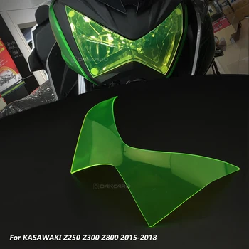 Pro KAWASAKI Z250 Z300 Z800 2015-2018 Motorcyclce Světlometů Guard Shield Obrazovky Kryt Objektivu Chránič Světlometů ochranný Kryt