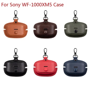 Pro Sony WF-1000XM5 Případě, Luxusní PU Kůže Bluetooth Sluchátka Kryt Pro Sony XM5 Storage Bag Příslušenství Box