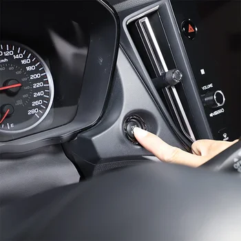 Pro Subaru WRX 2022+ Soft Carbon Fiber Auto Zapalování Kroužek Dekorativní Samolepka One-touch Start Prsten Interiérové Doplňky