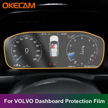 Pro Volvo XC60, S60, XC90 S90 V90CC XC40 Interiérové Úpravy TPU Dashboard Film, Centrální Ovládání Displeje Ochranný Film