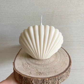 Sea Shell Tvar Plastové Svíčka Formy DIY Řemeslo Aromaterapie, Vůně, Svíčky, Formy Domů Nordic Styl Dekor Formy