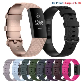 Silikonový Pásek pásky pro Fitbit Charge 4 Fitbit Charge 3 SE Náramek Náhradní Náramky pro Charge4 3 Smartwatch Příslušenství