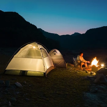 Stan Outdoor Camping Profesionální Jednoduché Sólo Pěší Turistika Stan Double Poušti, Horolezectví Super Světlo, Kempování, Ochrana Proti Dešti