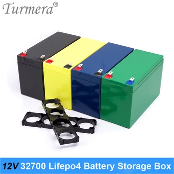 Turmera 12V 32650 32700 Lifepo4 Baterie Úložný Box s 2*1x4 Držák pro 12V Nepřetržité Napájení a E-Bike Baterie Použití