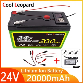 Velkokapacitní Box 24V 20AH Lithium-Ion Akumulátor USB S Vestavěným-V BMS Se Používá Pro LED Lampy A Venkovní Mobilní Napájení